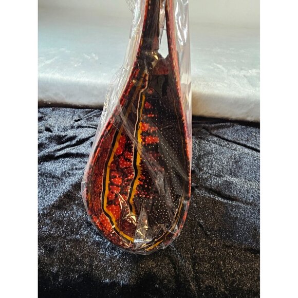 African Theme Purse Gold Loop Handle Accent - Picture 2 of 5